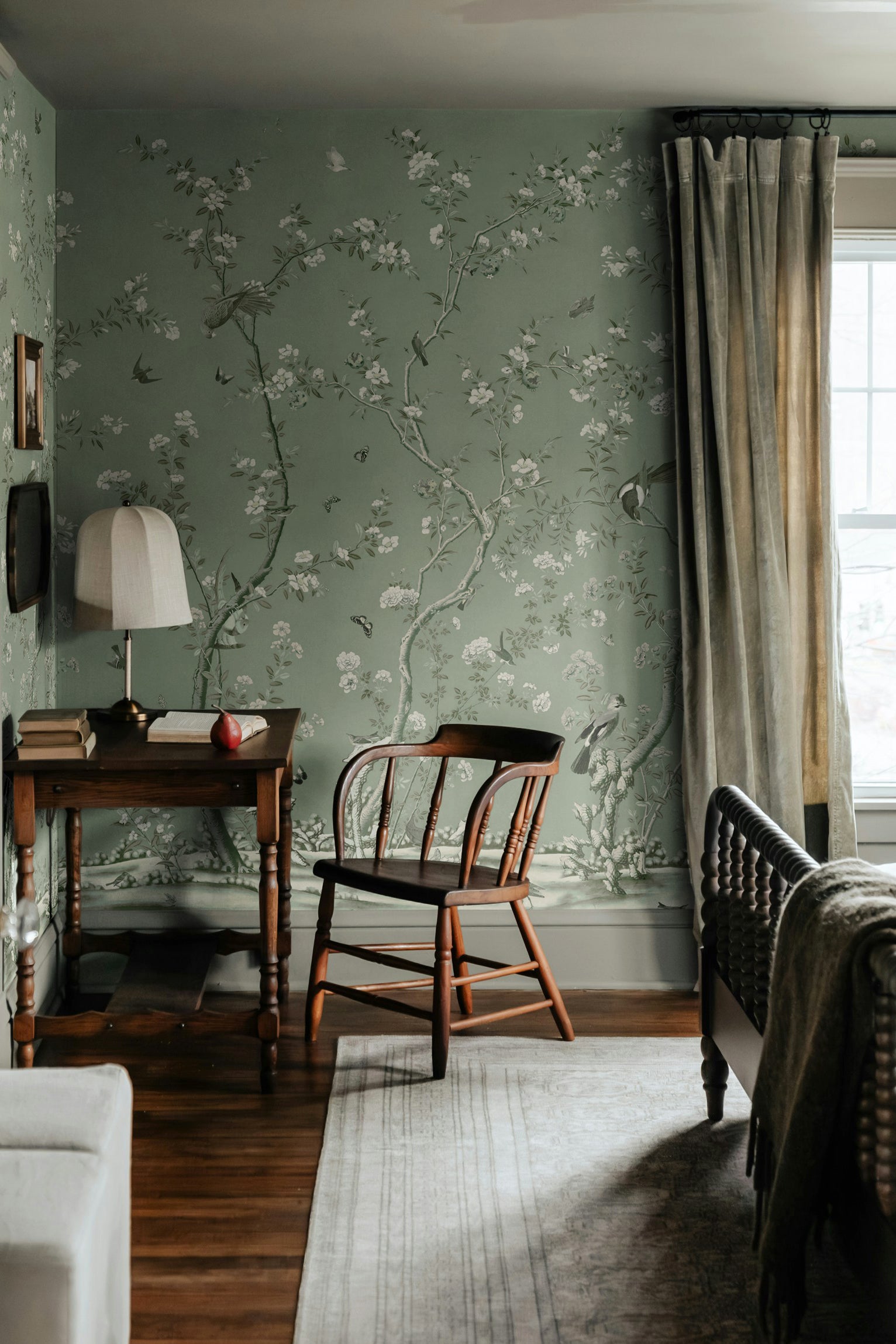 vintage green wallpaper uk