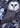 Midnight Owls Wallpaper | Dark cobalt blue